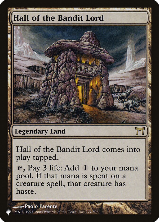 Hall of the Bandit Lord [The List] | Fandemonia Ltd