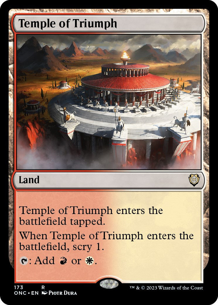 Temple of Triumph [Phyrexia: All Will Be One Commander] | Fandemonia Ltd