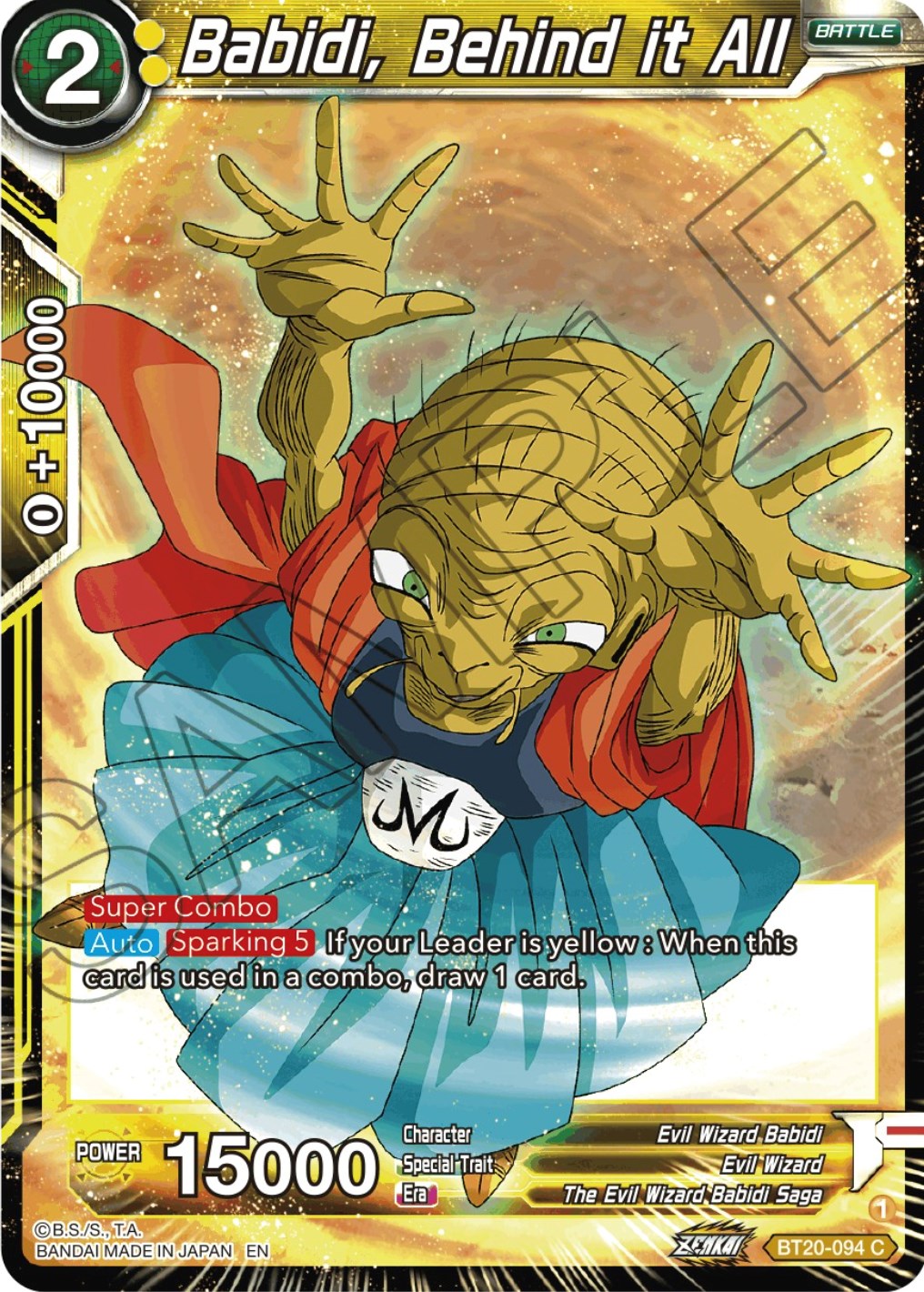 Babidi, Behind it All (BT20-094) [Power Absorbed] | Fandemonia Ltd
