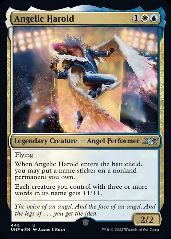 Angelic Harold (Galaxy Foil) [Unfinity] | Fandemonia Ltd