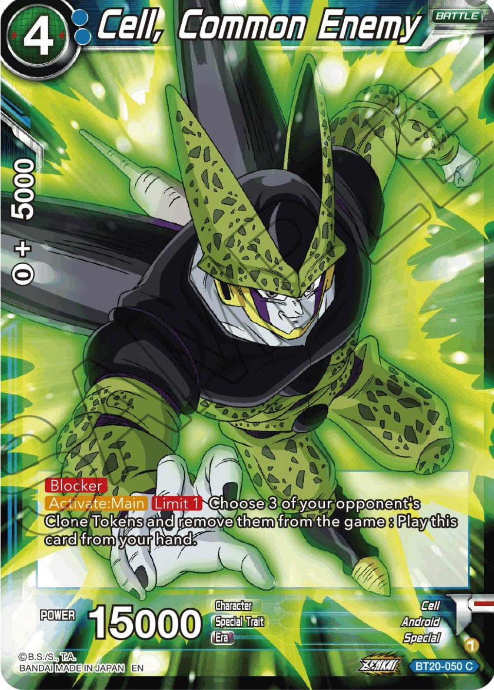 Cell, Common Enemy (BT20-050) [Power Absorbed] | Fandemonia Ltd