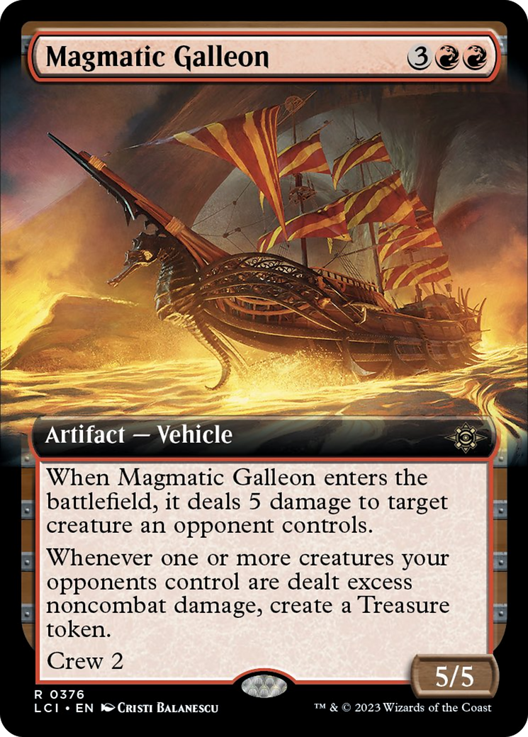 Magmatic Galleon (Extended Art) [The Lost Caverns of Ixalan] | Fandemonia Ltd