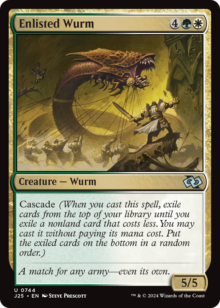 Enlisted Wurm [Foundations Jumpstart] | Fandemonia Ltd
