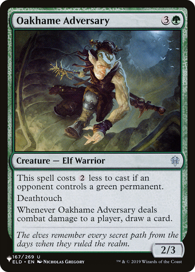 Oakhame Adversary [The List] | Fandemonia Ltd