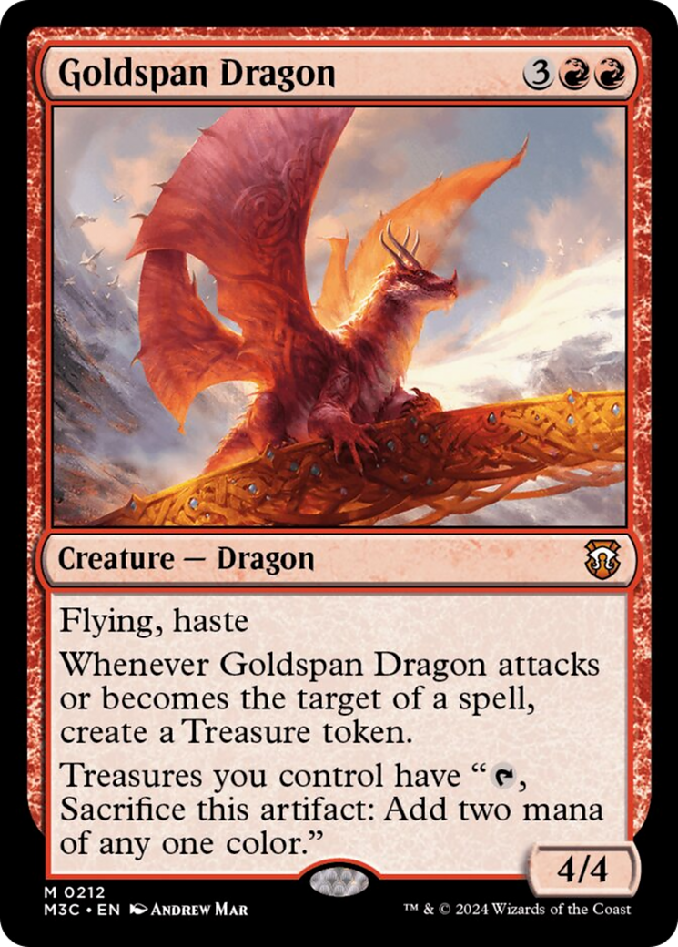 Goldspan Dragon [Modern Horizons 3 Commander] | Fandemonia Ltd