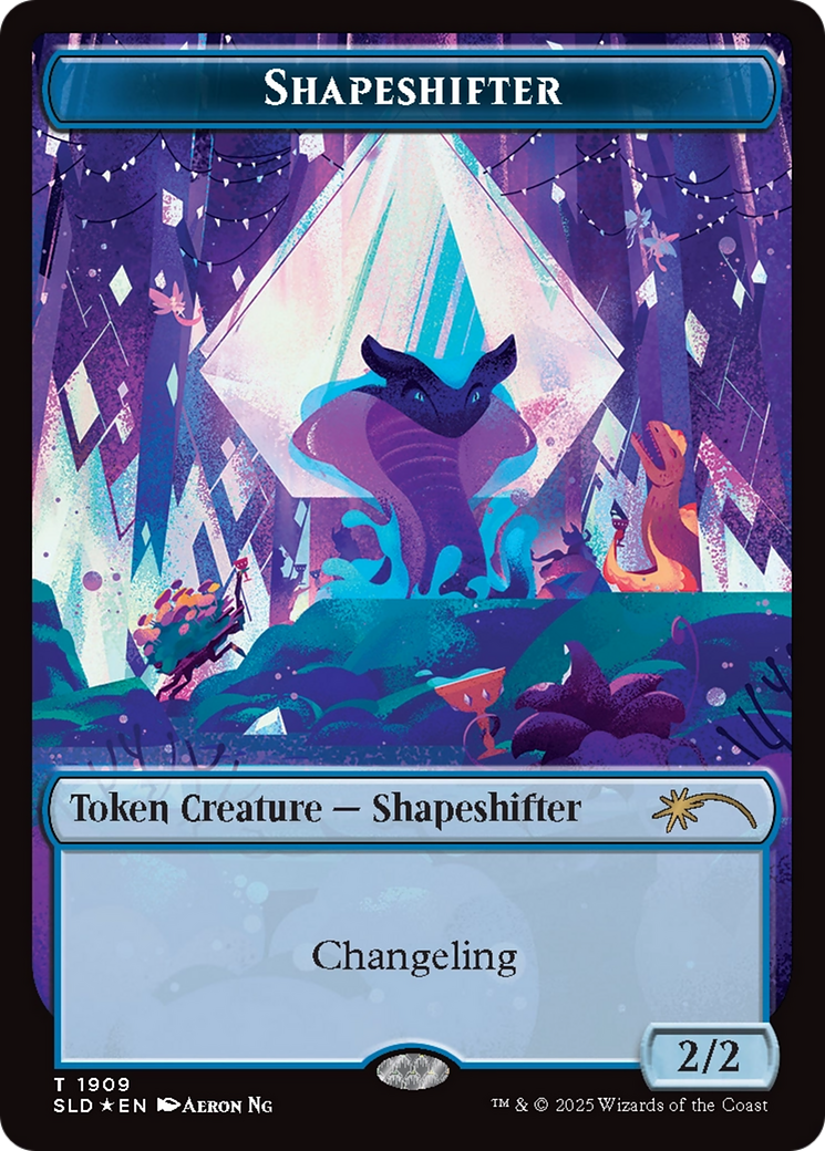 Shapeshifter Token (1909) (Double Rainbow Foil) [Secret Lair Drop Series] | Fandemonia Ltd