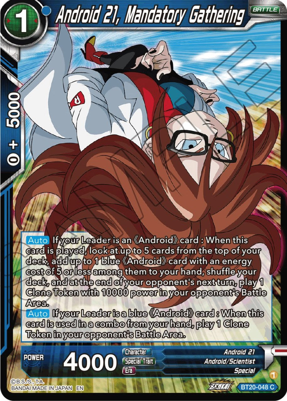 Android 21, Mandatory Gathering (BT20-048) [Power Absorbed] | Fandemonia Ltd