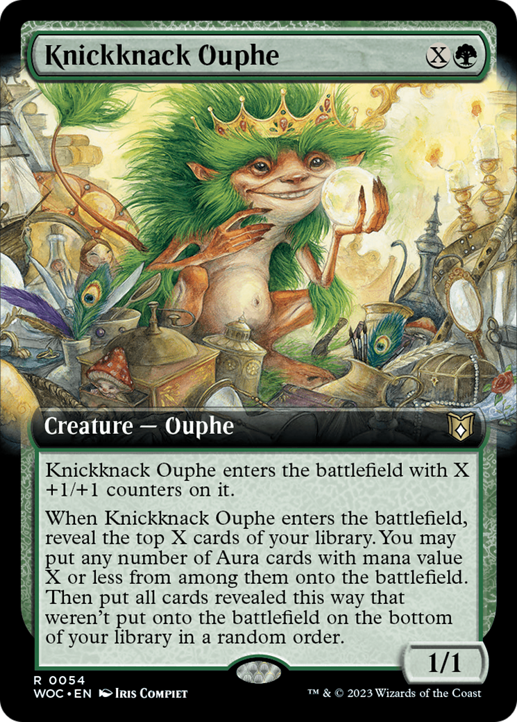 Knickknack Ouphe (Extended Art) [Wilds of Eldraine Commander] | Fandemonia Ltd
