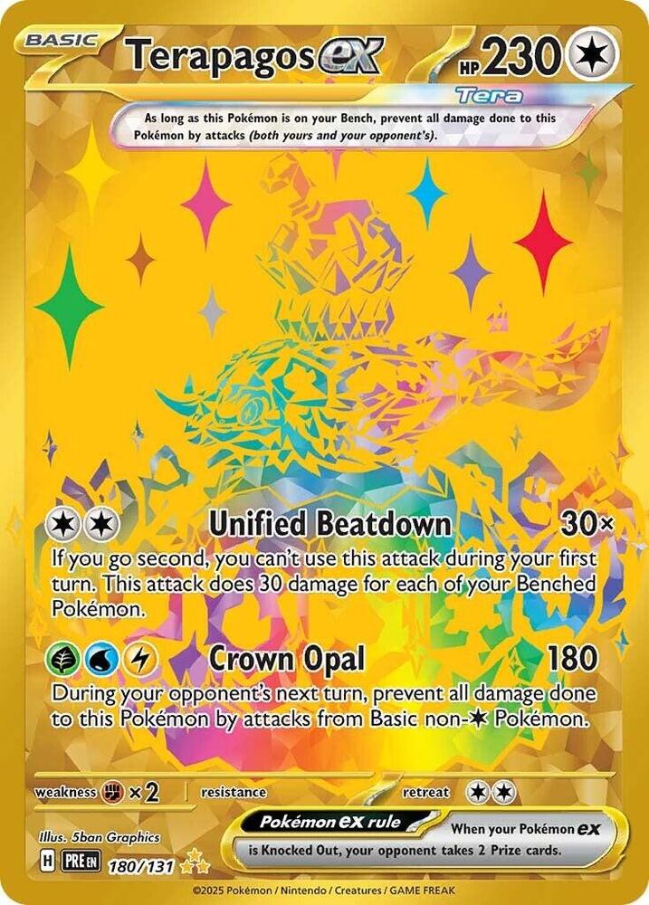 Terapagos ex (180/131) [Scarlet & Violet: Prismatic Evolutions] | Fandemonia Ltd