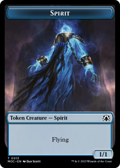 Spirit (9) // Spirit (13) Double-Sided Token [March of the Machine Commander Tokens] | Fandemonia Ltd
