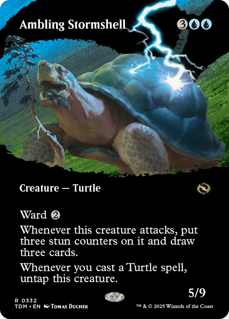 Ambling Stormshell (Borderless) [Tarkir: Dragonstorm] | Fandemonia Ltd