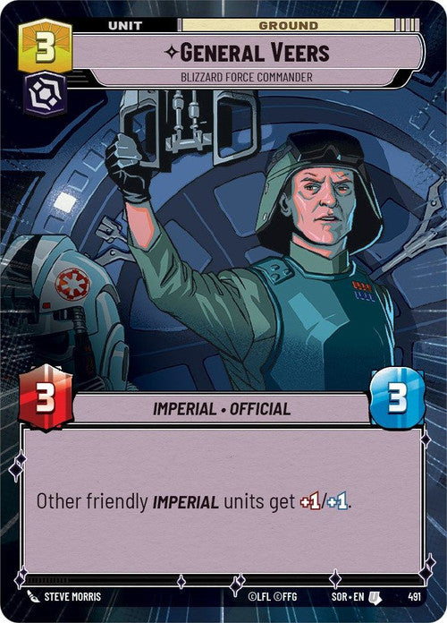 General Veers - Blizzard Force Commander (Hyperspace) (491) [Spark of Rebellion] | Fandemonia Ltd