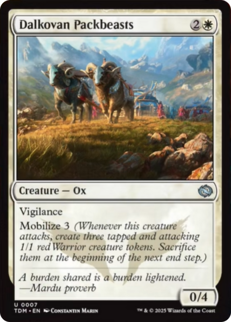 Dalkovan Packbeasts [Tarkir: Dragonstorm] | Fandemonia Ltd