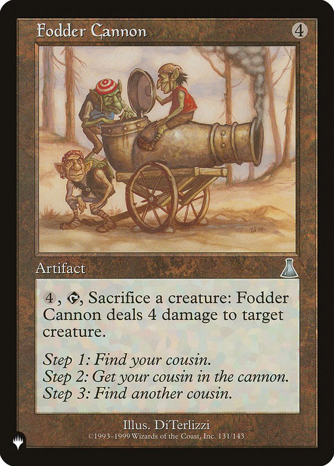 Fodder Cannon [The List] | Fandemonia Ltd