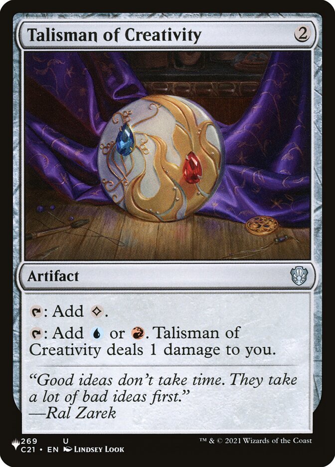 Talisman of Creativity [Secret Lair: Heads I Win, Tails You Lose] | Fandemonia Ltd