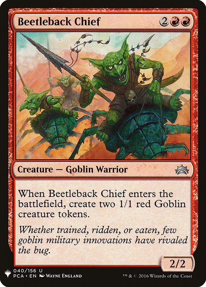 Beetleback Chief [Mystery Booster] | Fandemonia Ltd