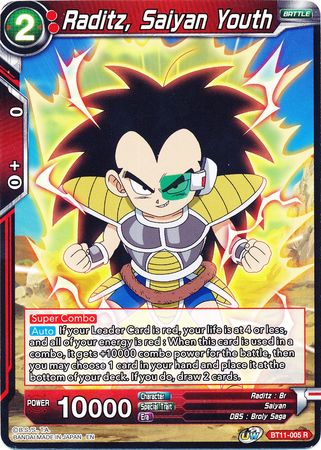 Raditz, Saiyan Youth (BT11-005) [Vermilion Bloodline] | Fandemonia Ltd