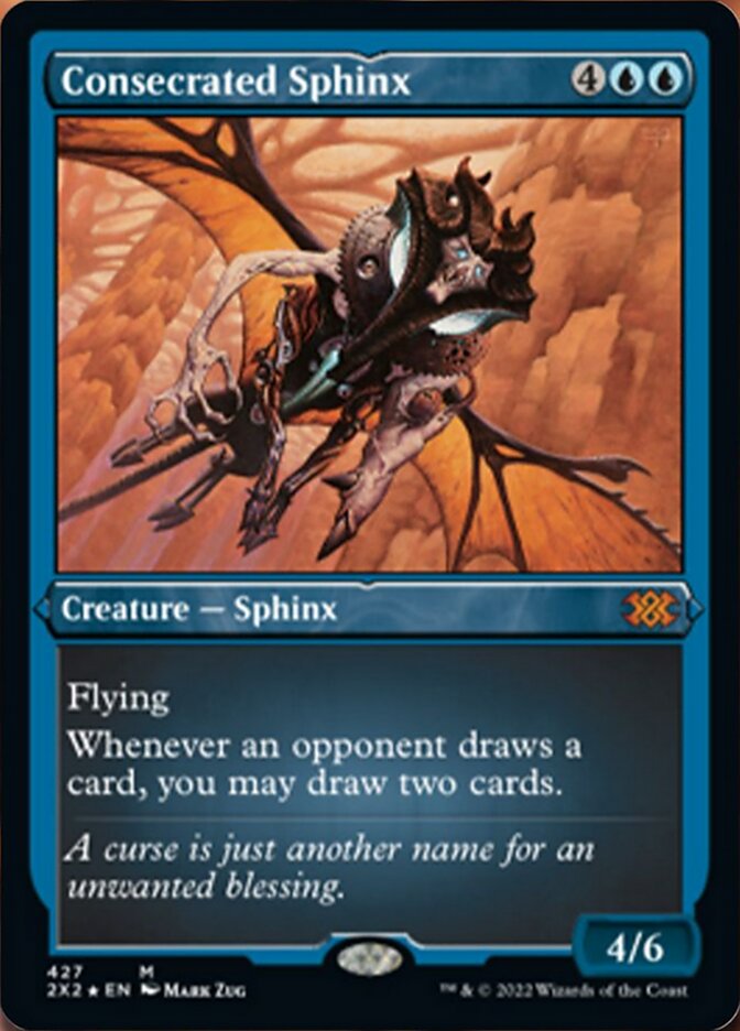 Consecrated Sphinx (Foil Etched) [Double Masters 2022] | Fandemonia Ltd