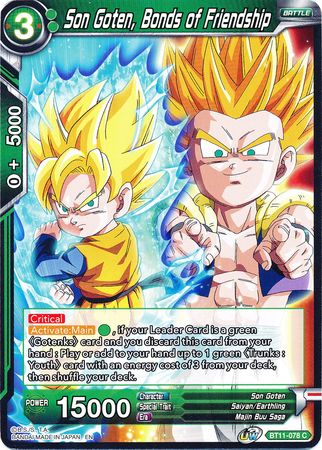 Son Goten, Bonds of Friendship (BT11-078) [Vermilion Bloodline] | Fandemonia Ltd