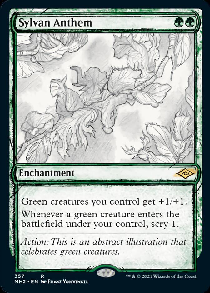 Sylvan Anthem (Sketch) [Modern Horizons 2] | Fandemonia Ltd