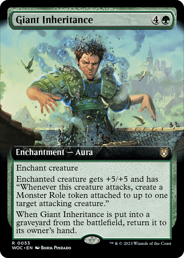 Giant Inheritance (Extended Art) [Wilds of Eldraine Commander] | Fandemonia Ltd
