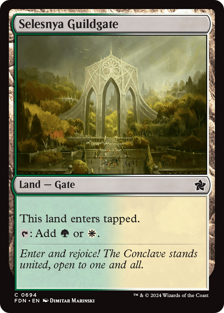 Selesnya Guildgate [Foundations] | Fandemonia Ltd