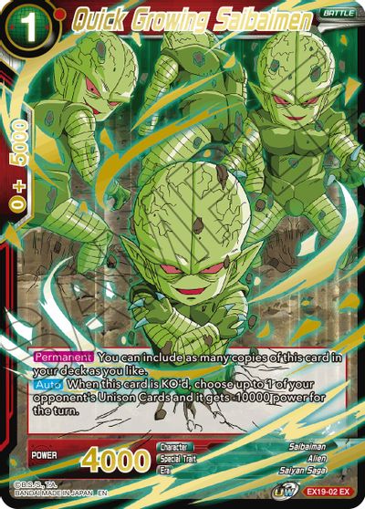 Quick Growing Saibaimen (EX19-02) [Special Anniversary Set 2021] | Fandemonia Ltd