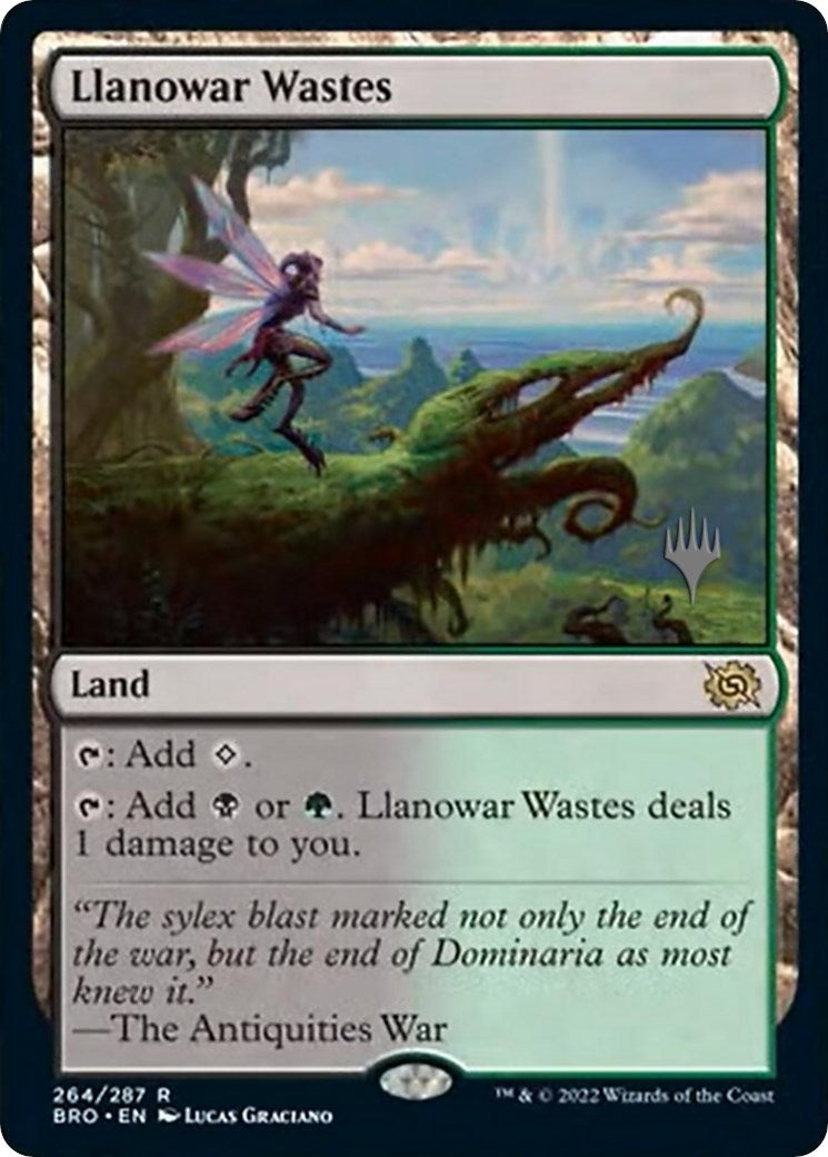 Llanowar Wastes (Promo Pack) [The Brothers' War Promos] | Fandemonia Ltd