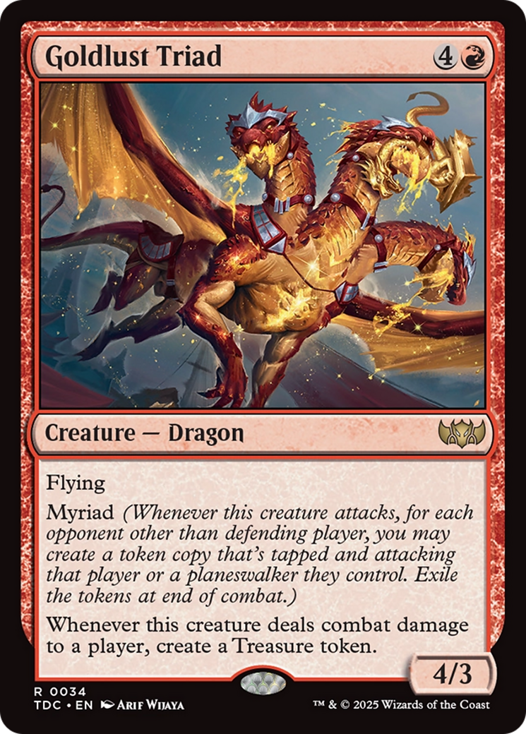 Goldlust Triad [Tarkir: Dragonstorm Commander] | Fandemonia Ltd