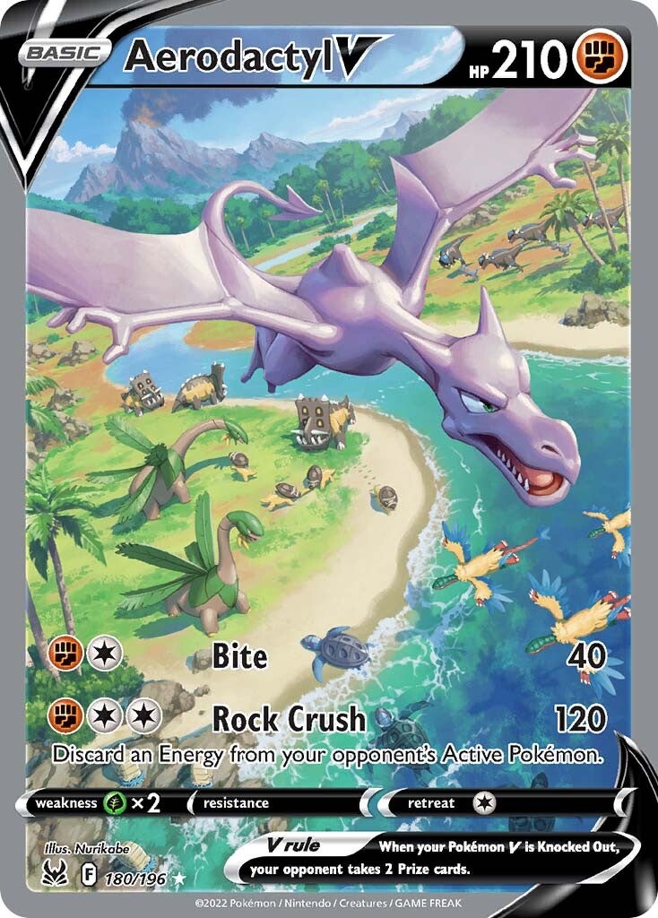 Aerodactyl V (180/196) [Sword & Shield: Lost Origin] | Fandemonia Ltd