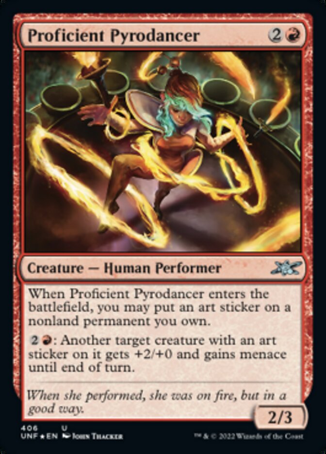 Proficient Pyrodancer (Galaxy Foil) [Unfinity] | Fandemonia Ltd