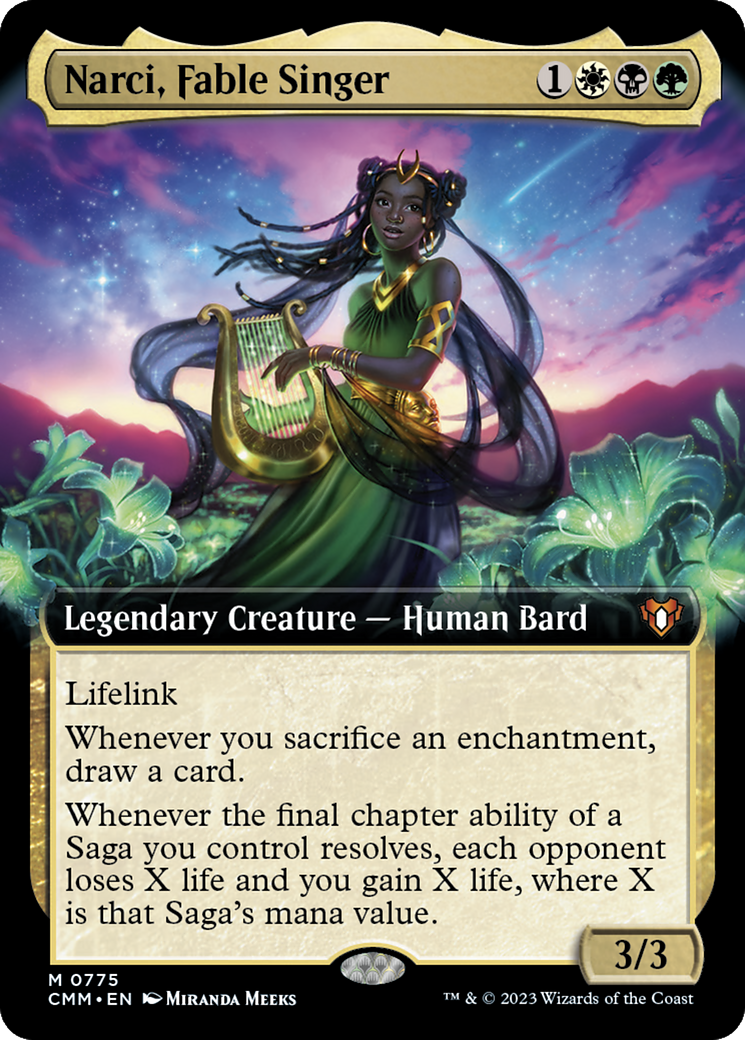 Narci, Fable Singer (Extended Art) [Commander Masters] | Fandemonia Ltd
