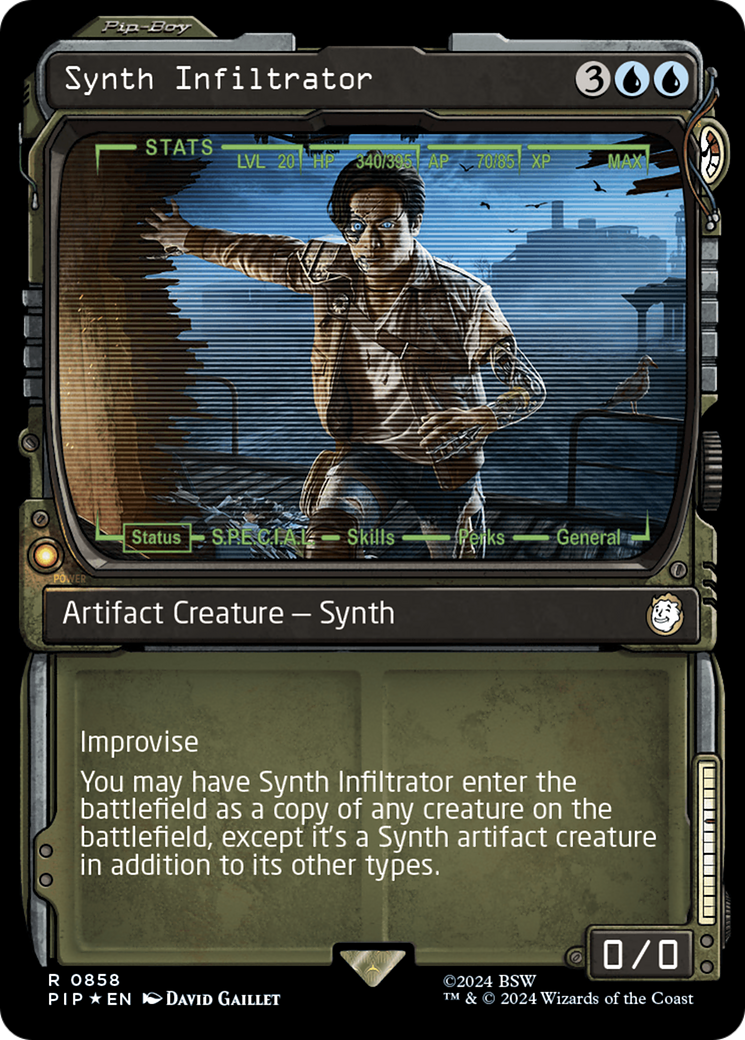 Synth Infiltrator (Showcase) (Surge Foil) [Fallout] | Fandemonia Ltd