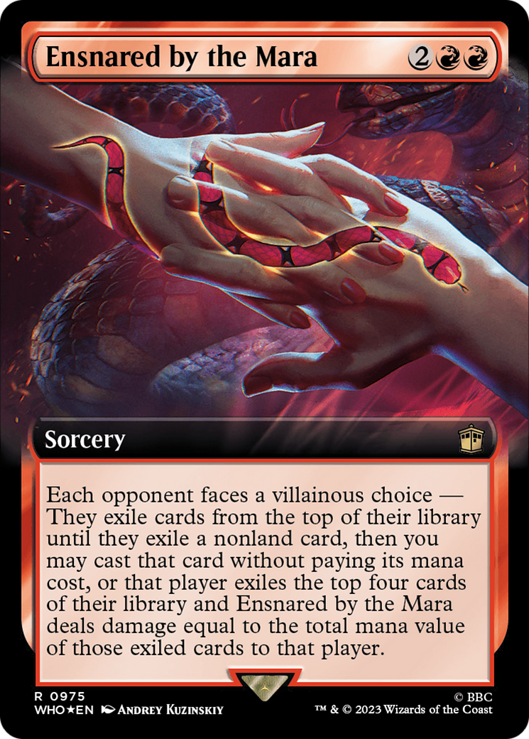 Ensnared by the Mara (Extended Art) (Surge Foil) [Doctor Who] | Fandemonia Ltd