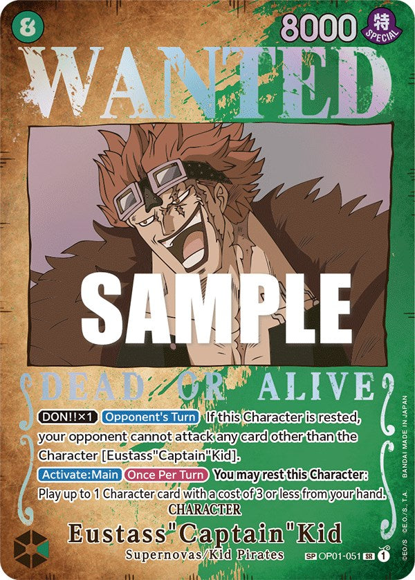 Eustass"Captain"Kid (Wanted Poster) [Pillars of Strength] | Fandemonia Ltd