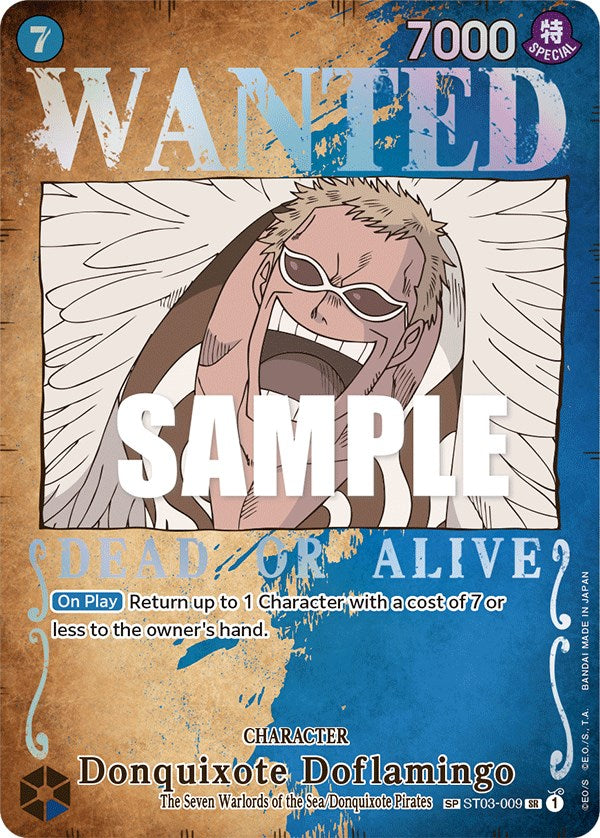 Donquixote Doflamingo (Wanted Poster) [Pillars of Strength] | Fandemonia Ltd