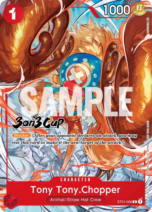 Tony Tony.Chopper (3-on-3 Cup) [Participant] [One Piece Promotion Cards] | Fandemonia Ltd
