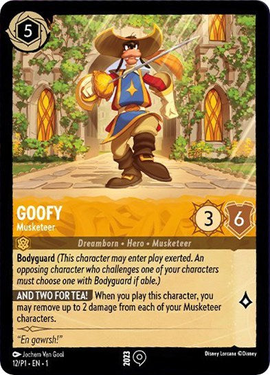 Goofy - Musketeer (12/P1) [Promo Cards] | Fandemonia Ltd