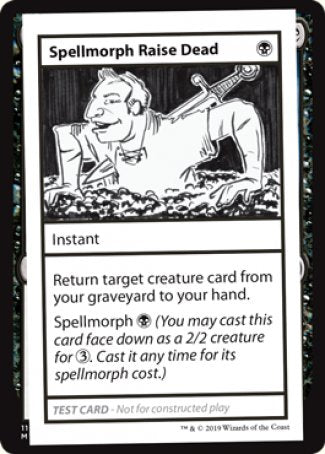 Spellmorph Raise Dead (2021 Edition) [Mystery Booster Playtest Cards] | Fandemonia Ltd