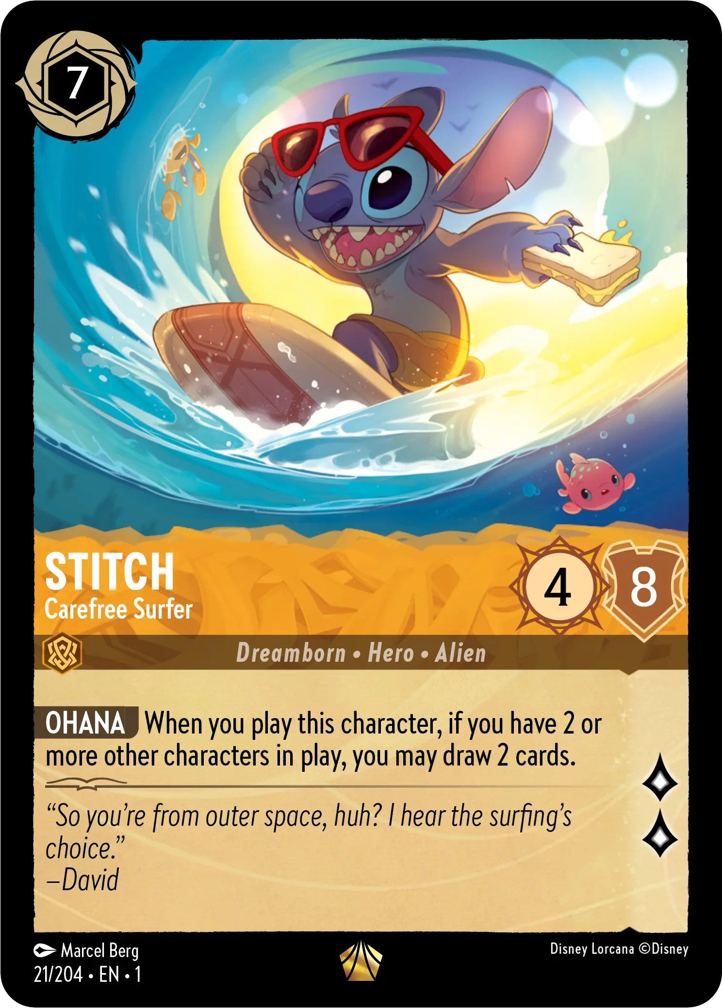 Stitch - Carefree Surfer (21/204) [The First Chapter] | Fandemonia Ltd