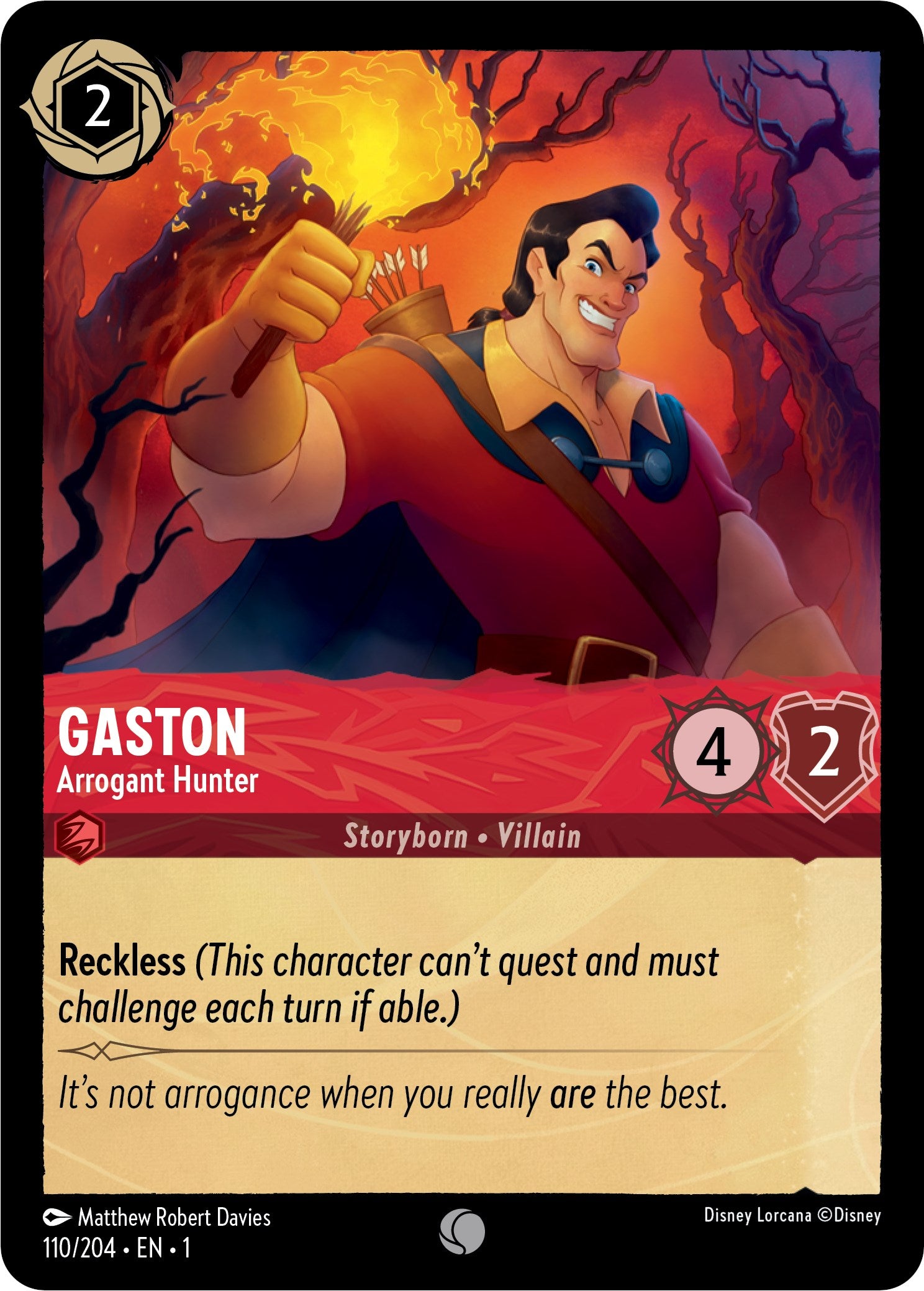 Gaston - Arrogant Hunter (110/204) [The First Chapter] | Fandemonia Ltd