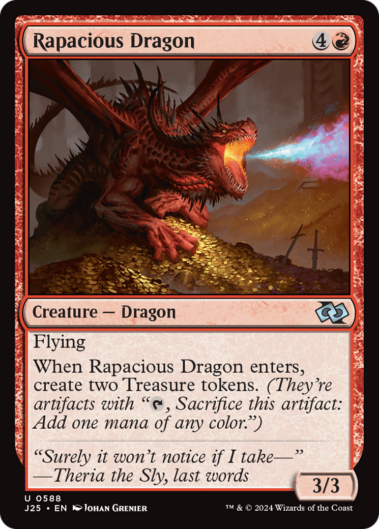 Rapacious Dragon [Foundations Jumpstart] | Fandemonia Ltd