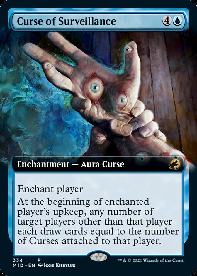 Curse of Surveillance (Extended Art) [Innistrad: Midnight Hunt] | Fandemonia Ltd