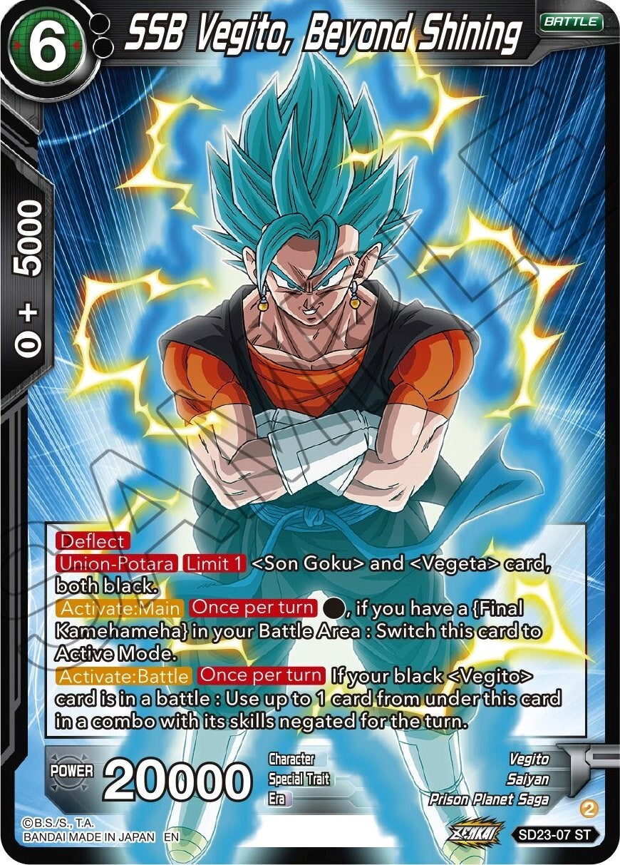 SSB Vegito, Beyond Shining (SD23-07) [Critical Blow] | Fandemonia Ltd