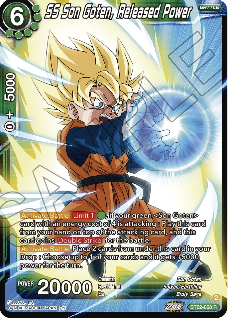 SS Son Goten, Released Power (BT22-068) [Critical Blow] | Fandemonia Ltd