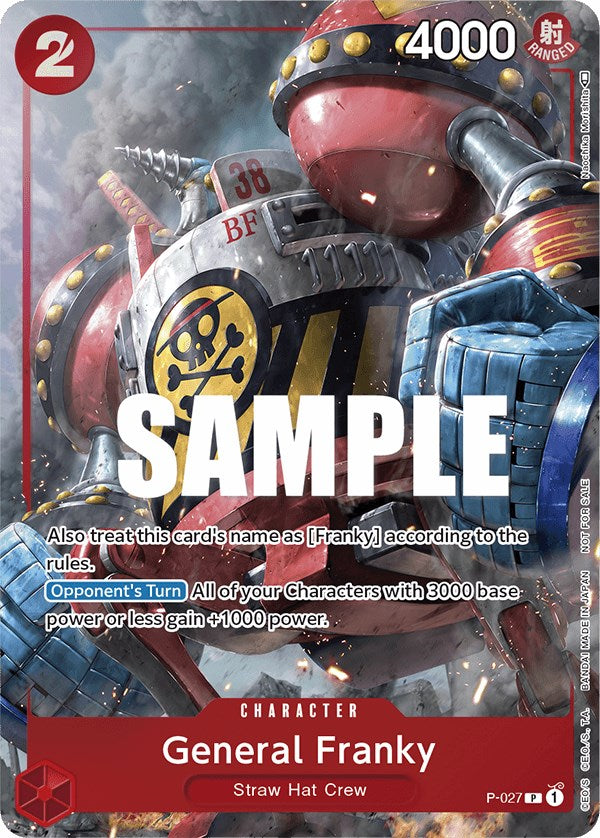 General Franky (Event Pack Vol. 2) [One Piece Promotion Cards] | Fandemonia Ltd