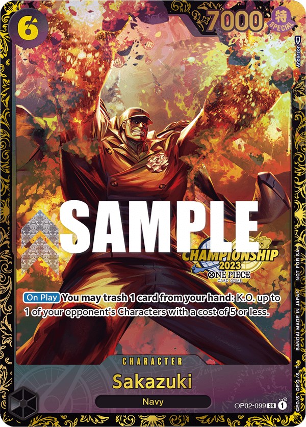 Sakazuki (Championship 2023) [One Piece Promotion Cards] | Fandemonia Ltd