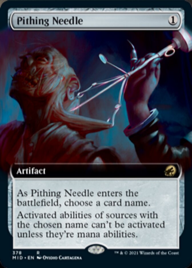 Pithing Needle (Extended Art) [Innistrad: Midnight Hunt] | Fandemonia Ltd
