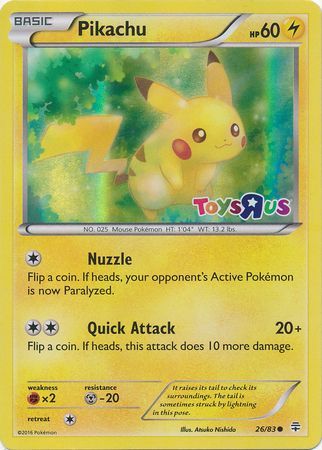 Pikachu (26/83) (Toys R Us Promo) [Miscellaneous Cards] | Fandemonia Ltd