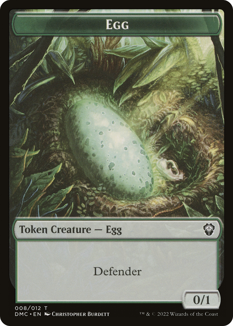 Treasure // Egg Double-Sided Token [Secret Lair Drop Series] | Fandemonia Ltd